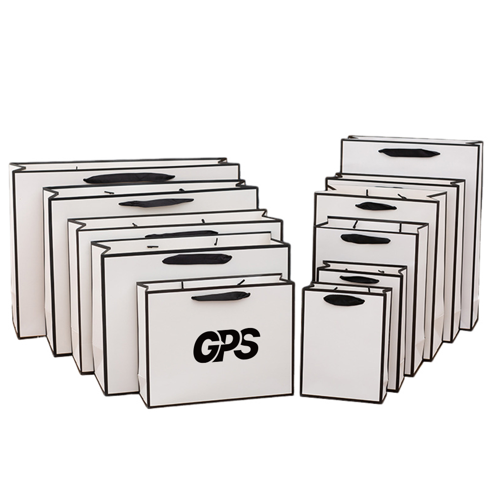 White Cardboard Bag With Handle Bag 2