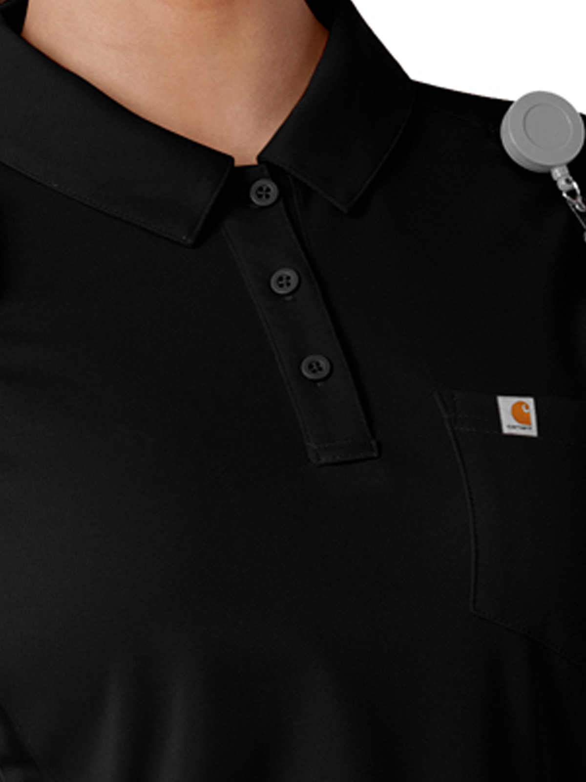 Carhartt Scrubs - Women's Three-Pocket Lightweight Short Sleeve Polo Scrub Top 5