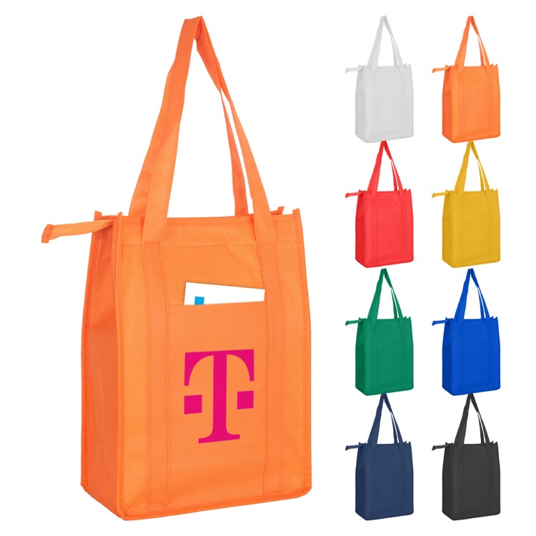 Non Woven Cooler Bag with Top Zip Closure 2