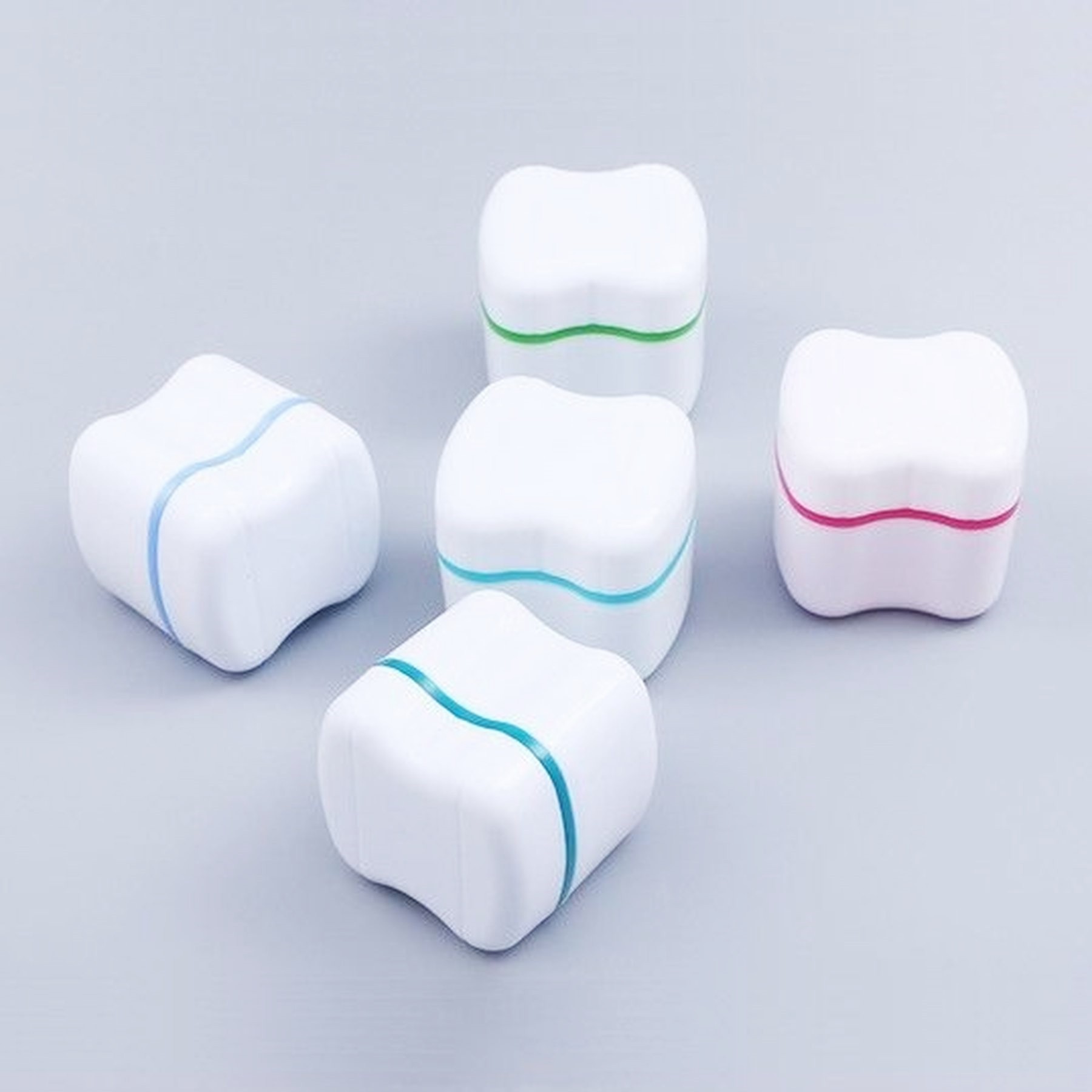 Denture Bath Case With Basket Retainer Soaking Box 11