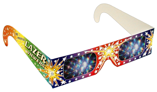 Fireworks Glasses - Original Lazer Viewers - Stock Imprint 1