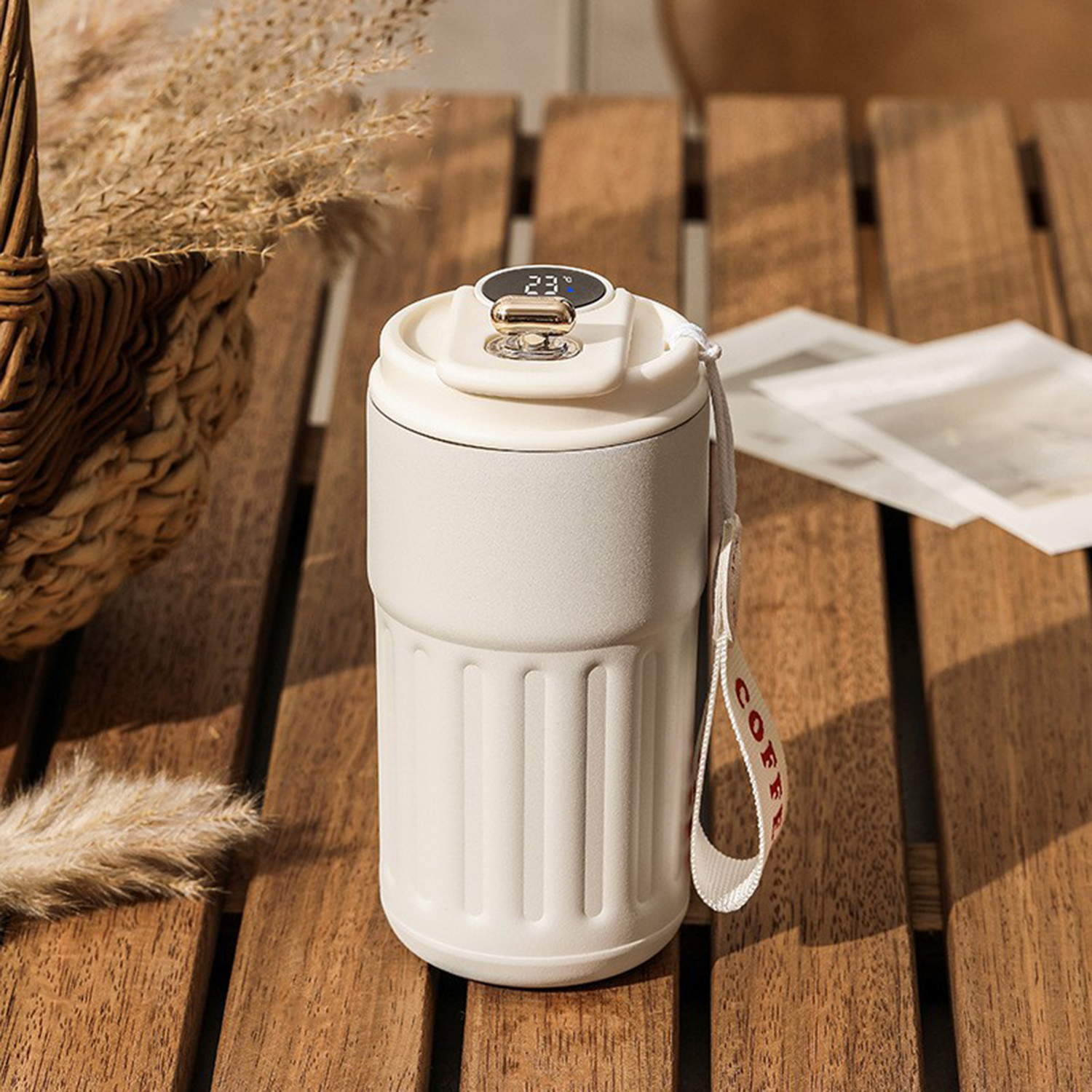 Smart Temperature Display Stainless Steel Coffee Mug 4