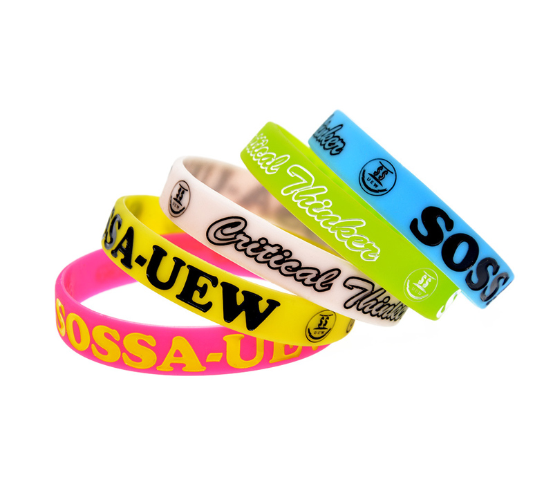 Color Filled Silicone Wristbands 10