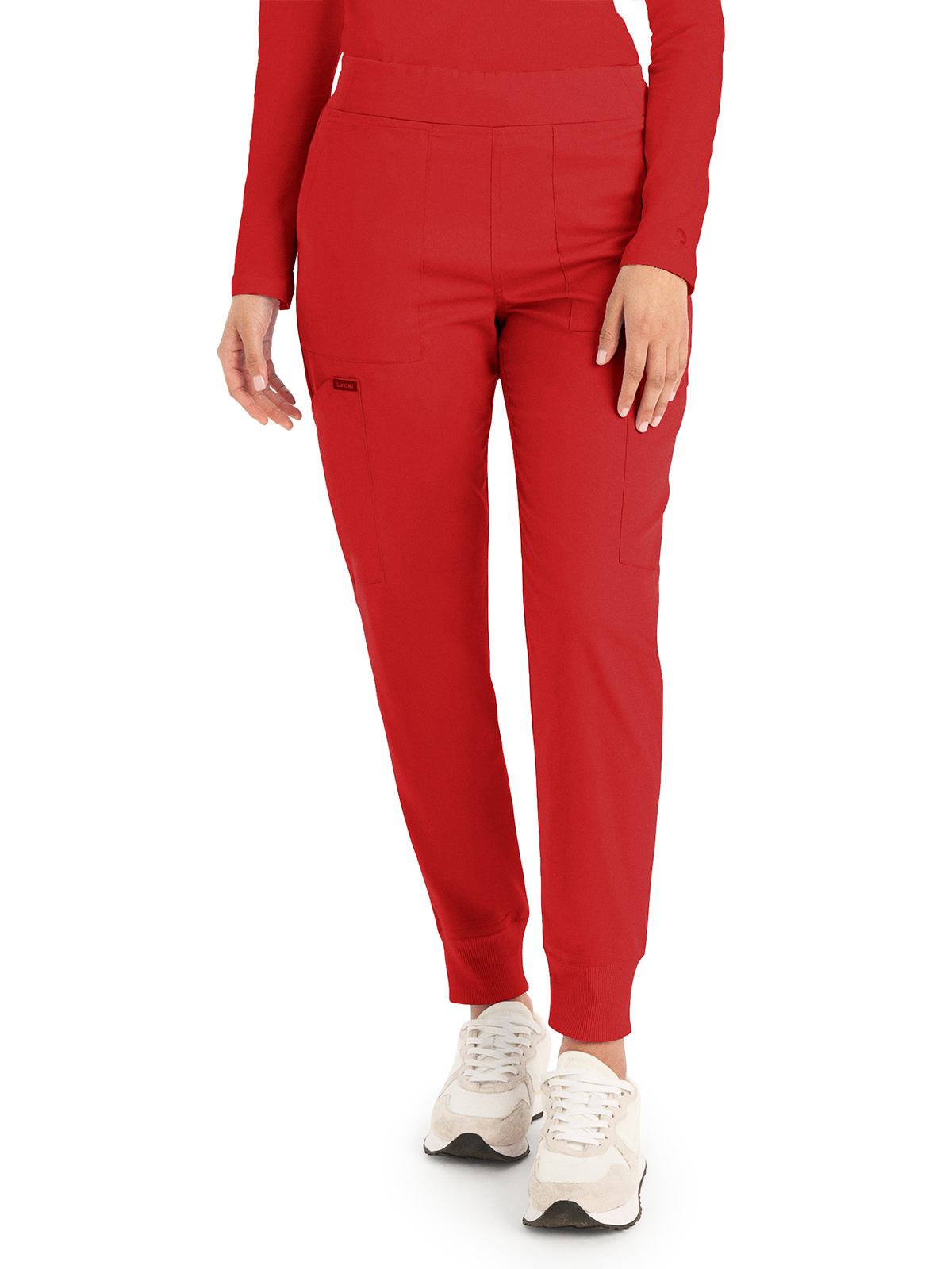 Landau - ProFlex - Women's Six-Pocket Mid-Rise Elastic-Back Waist Jogger Pant 3