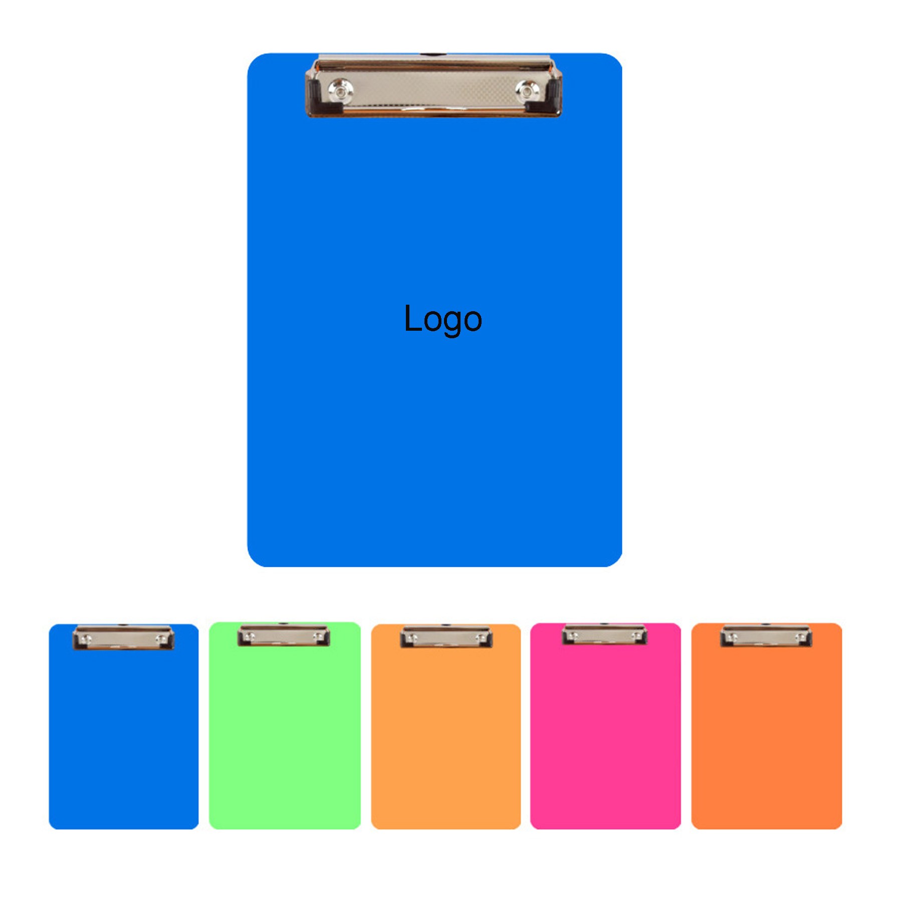 Memo Size Plastic Clipboard with Metal Clip 4