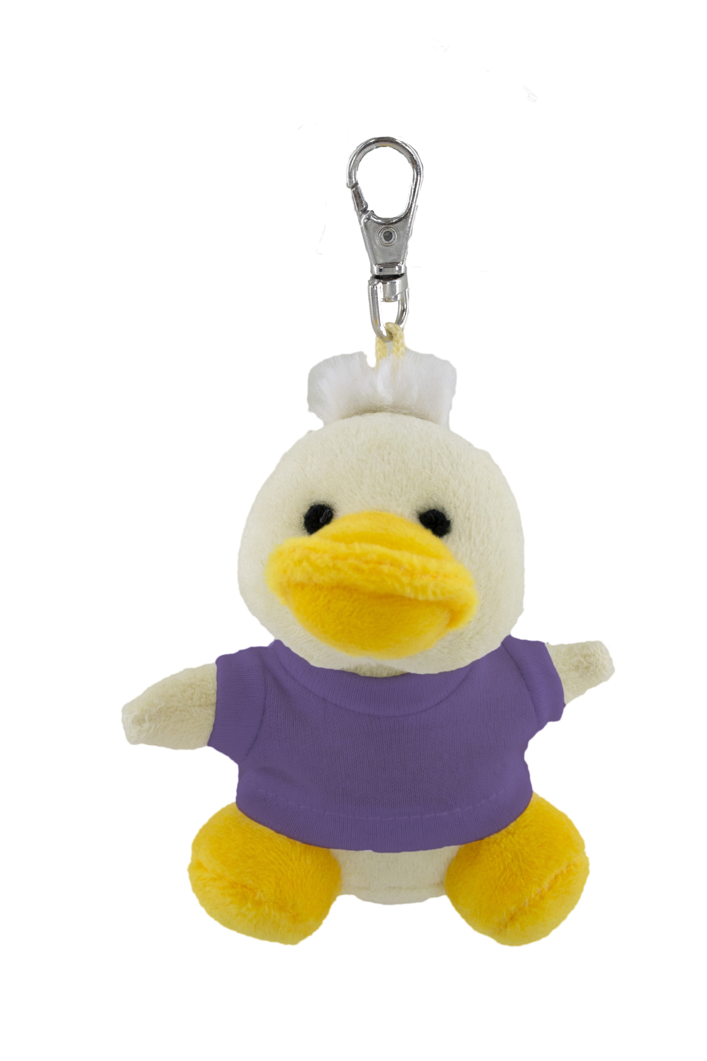 Soft Plush Duck Keychain With Tee 7