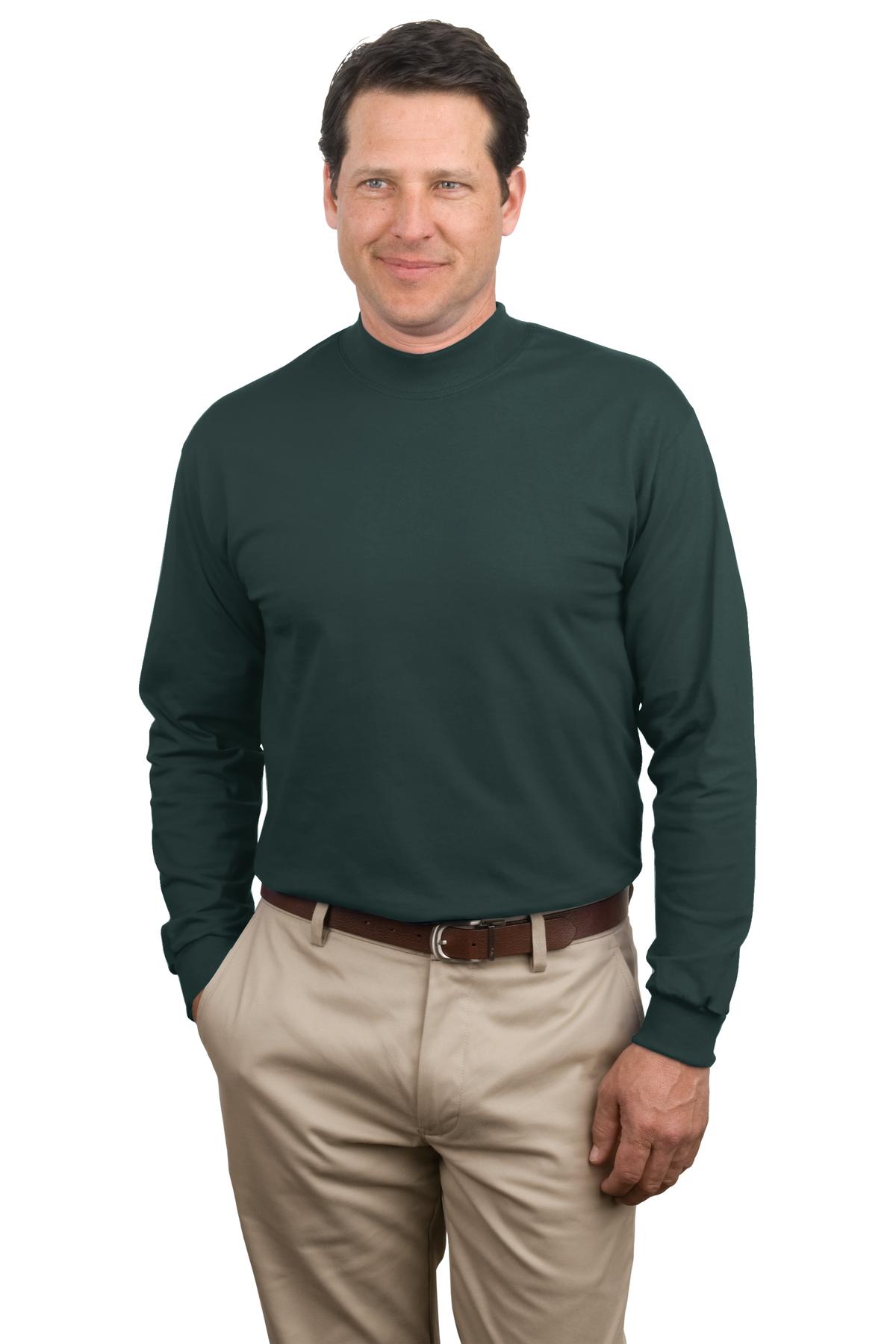 Port & Co Essential Mock Turtleneck. PC61M 10