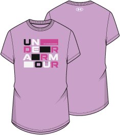 UA Block Logo Girls' Short Sleeve 2