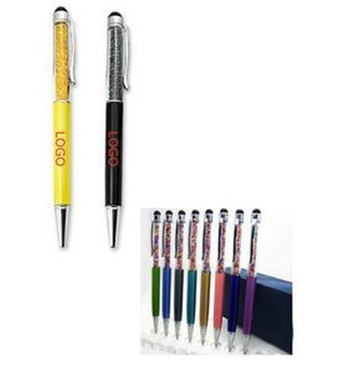 Stylus Ballpoint Pen w/ Crystals 2