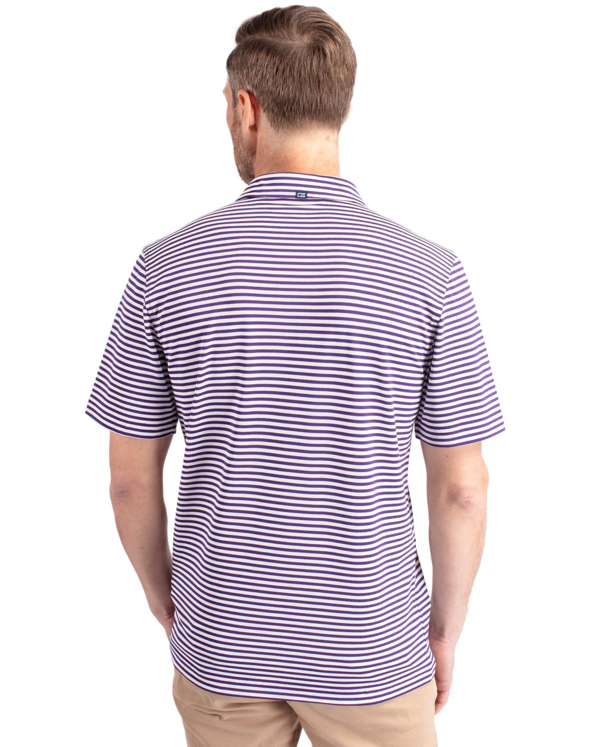 Cutter & Buck Virtue Recycled Stripe Featherlight Pique Mens Big & Tall Polo Big & Tall 61