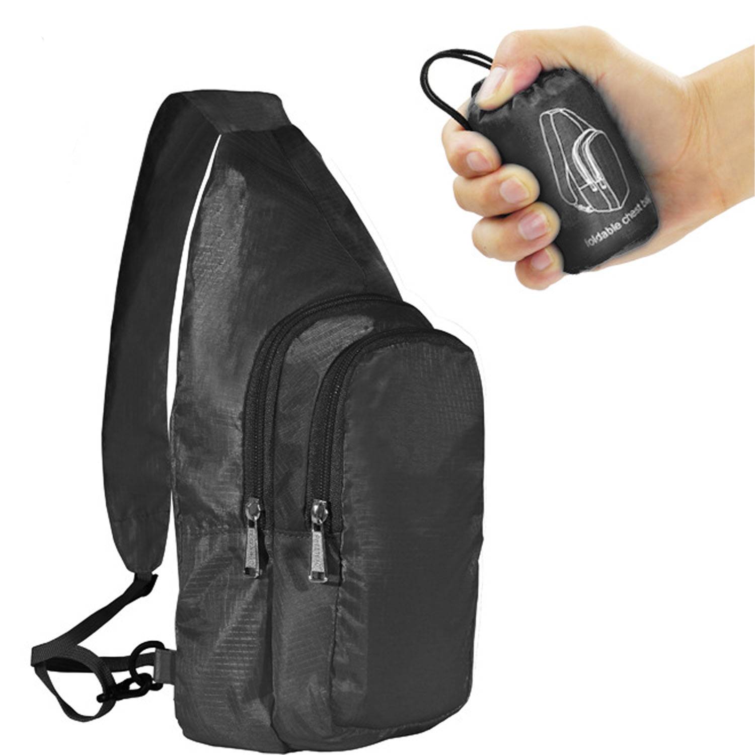 Polyester Portable Foldable Chest Sling Bag 4