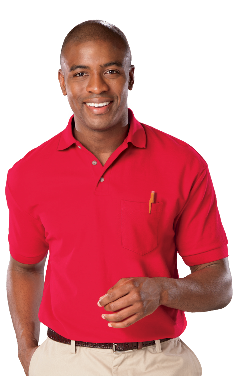 Adult Superblend Short-Sleeve Pocketed Polo 18