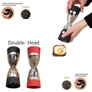 Manual 2 In 1 Salt Mill And Pepper Grinder With Adjustable Grind Level 5