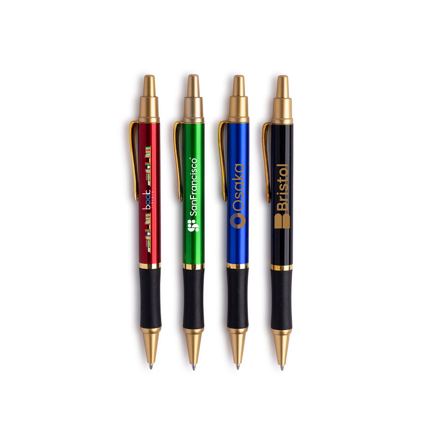 Sleeker Click Pen - Gold Accents 2