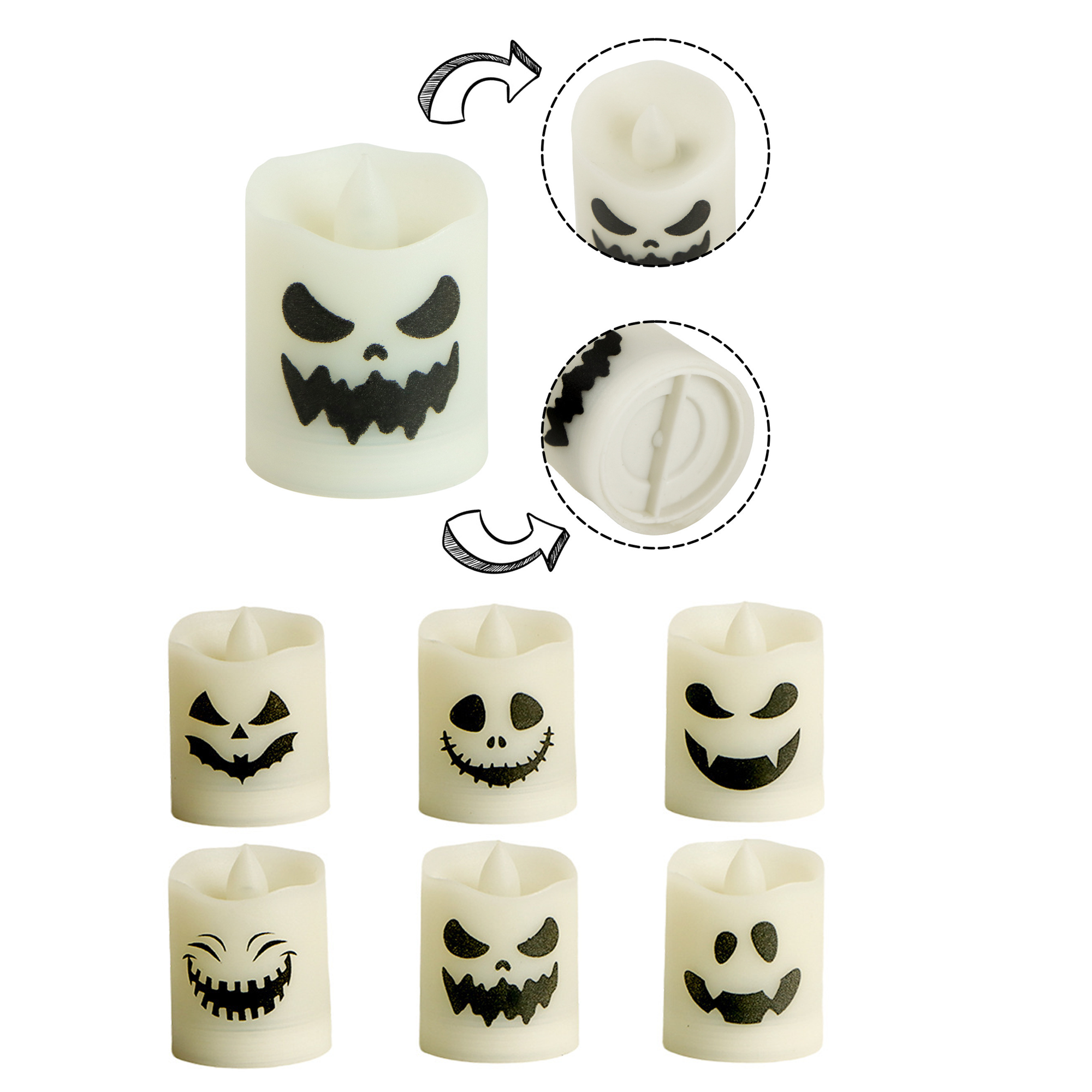Halloween Decoration Candle Lights (12-Pack) 2