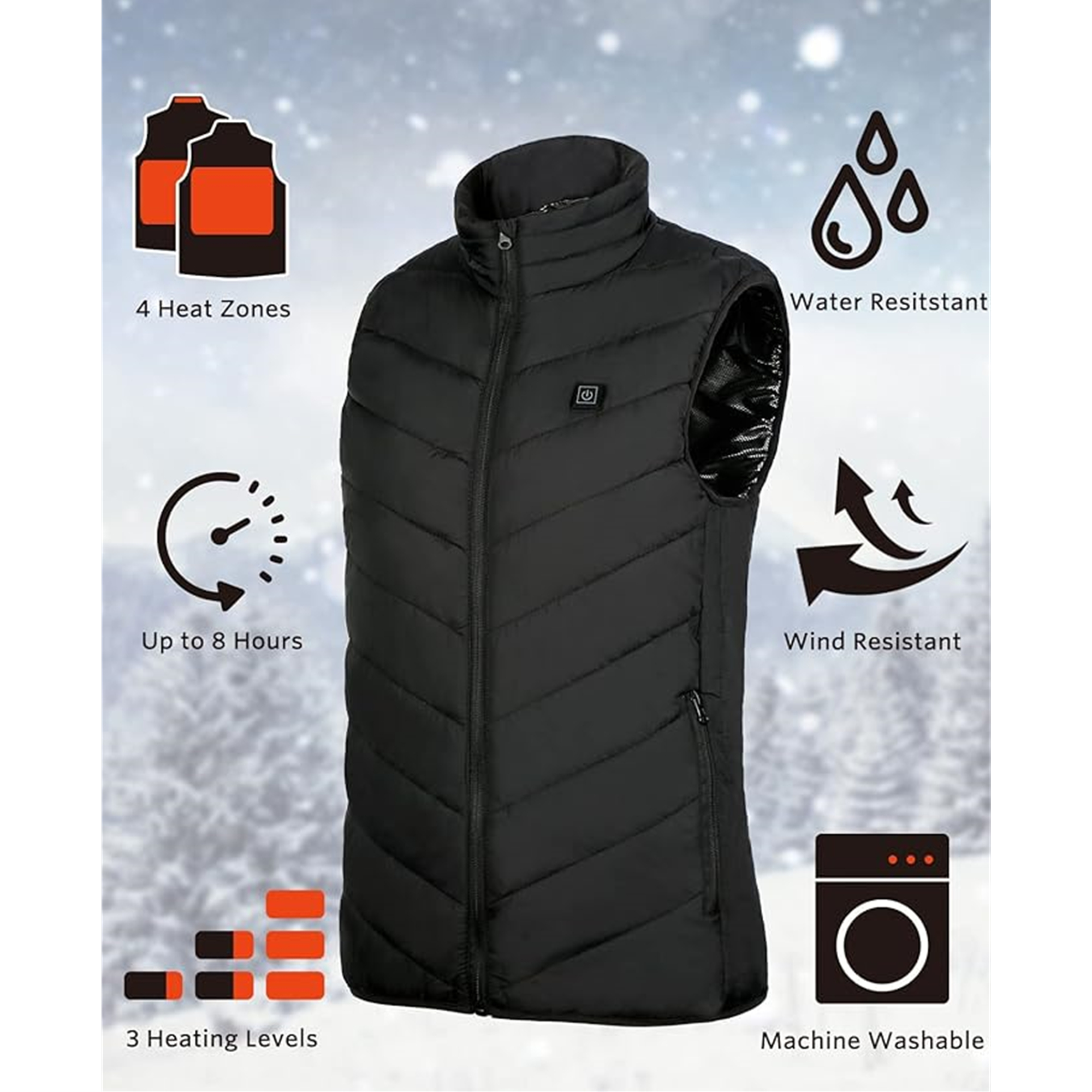 5V USB Charging Heating Vest 5