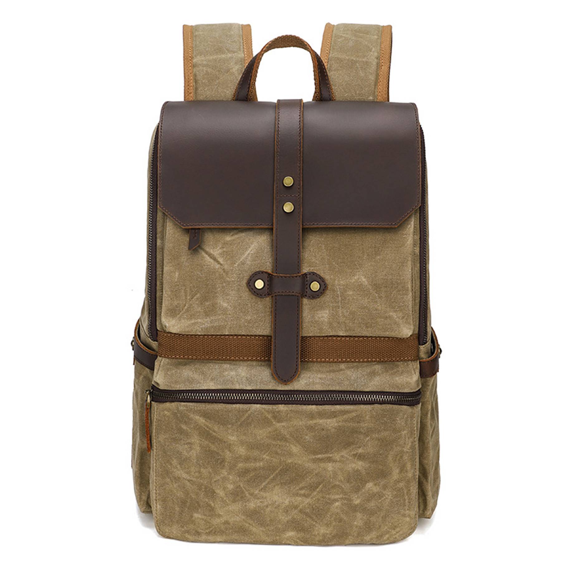 Faux Leather Backpack for Men 4