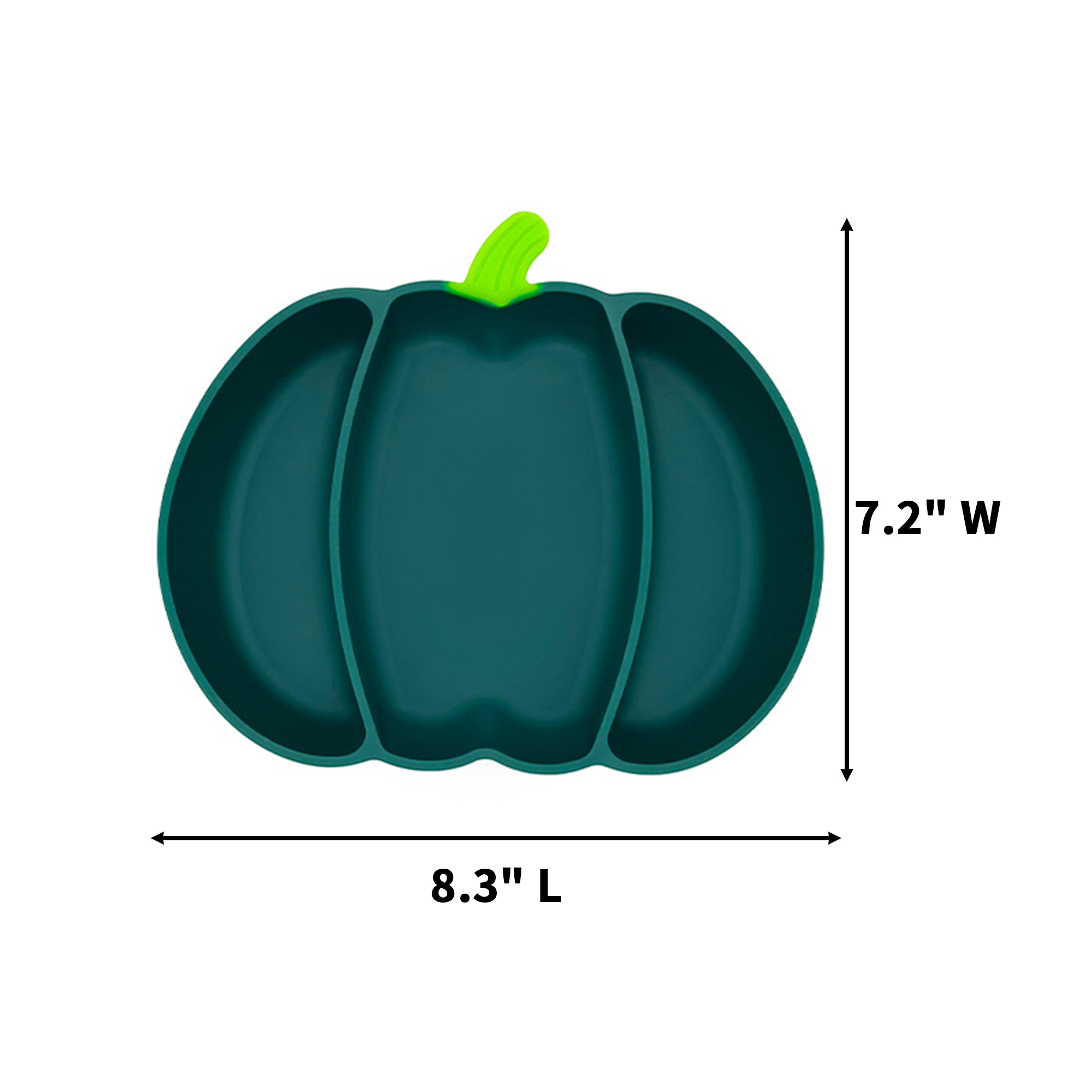 Food Grade Silicone Pumpkin Baby Bowl 8.3 x 7.2" 6