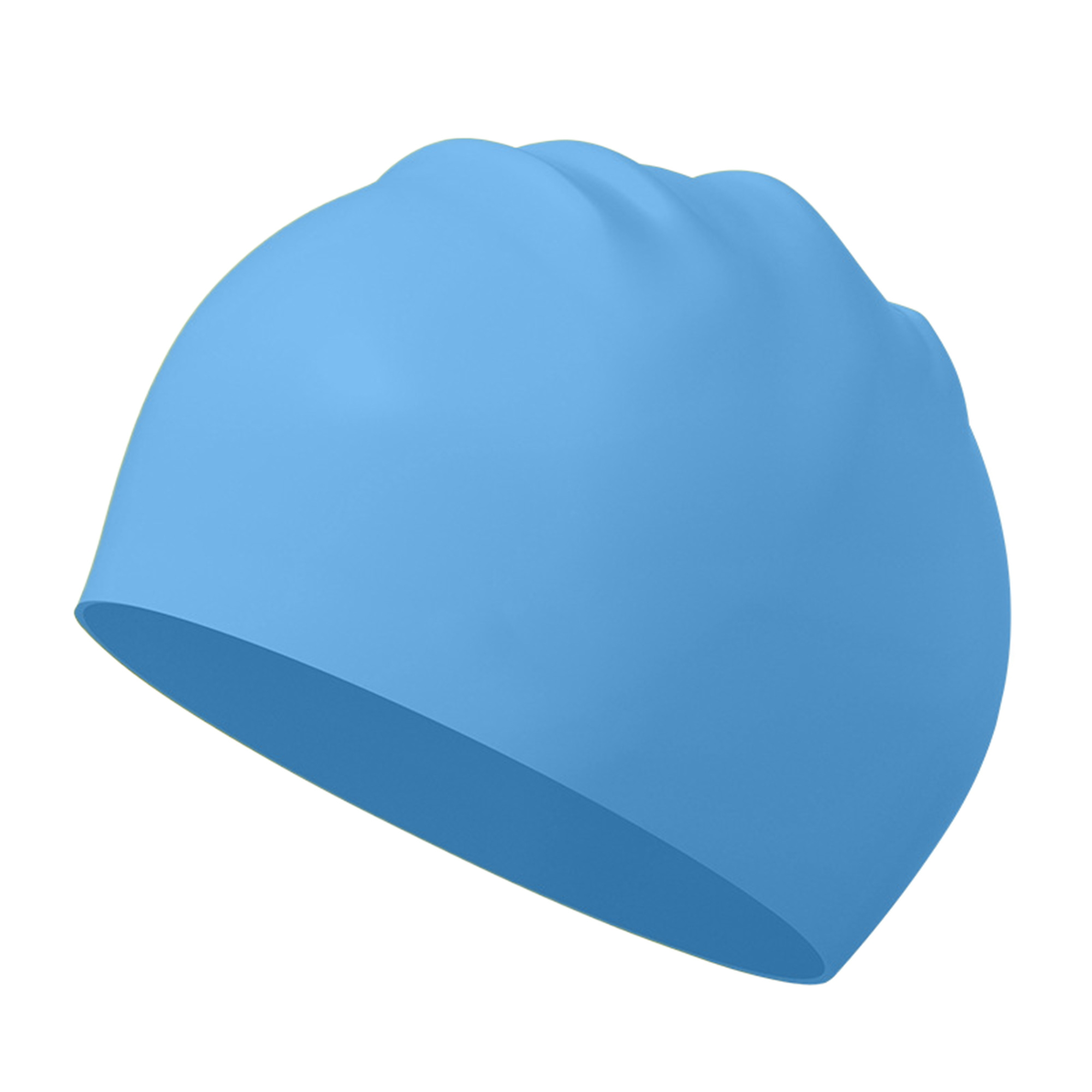 MOQ50 Unisex Silicone Swim Cap Waterproof 50g 16