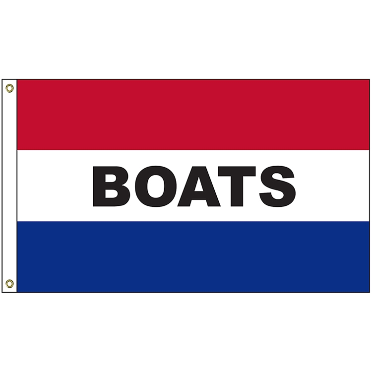 Boats Message Flag w/Heading and Grommets (3'x5') 2