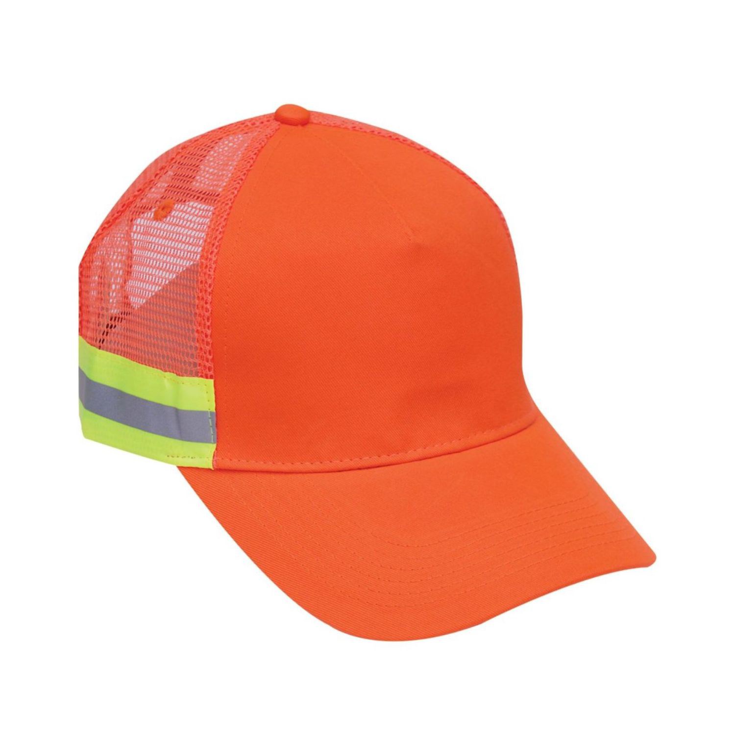 Mesh Back Two Tone Reflective Tape Cap Safety Baseball Hat 4