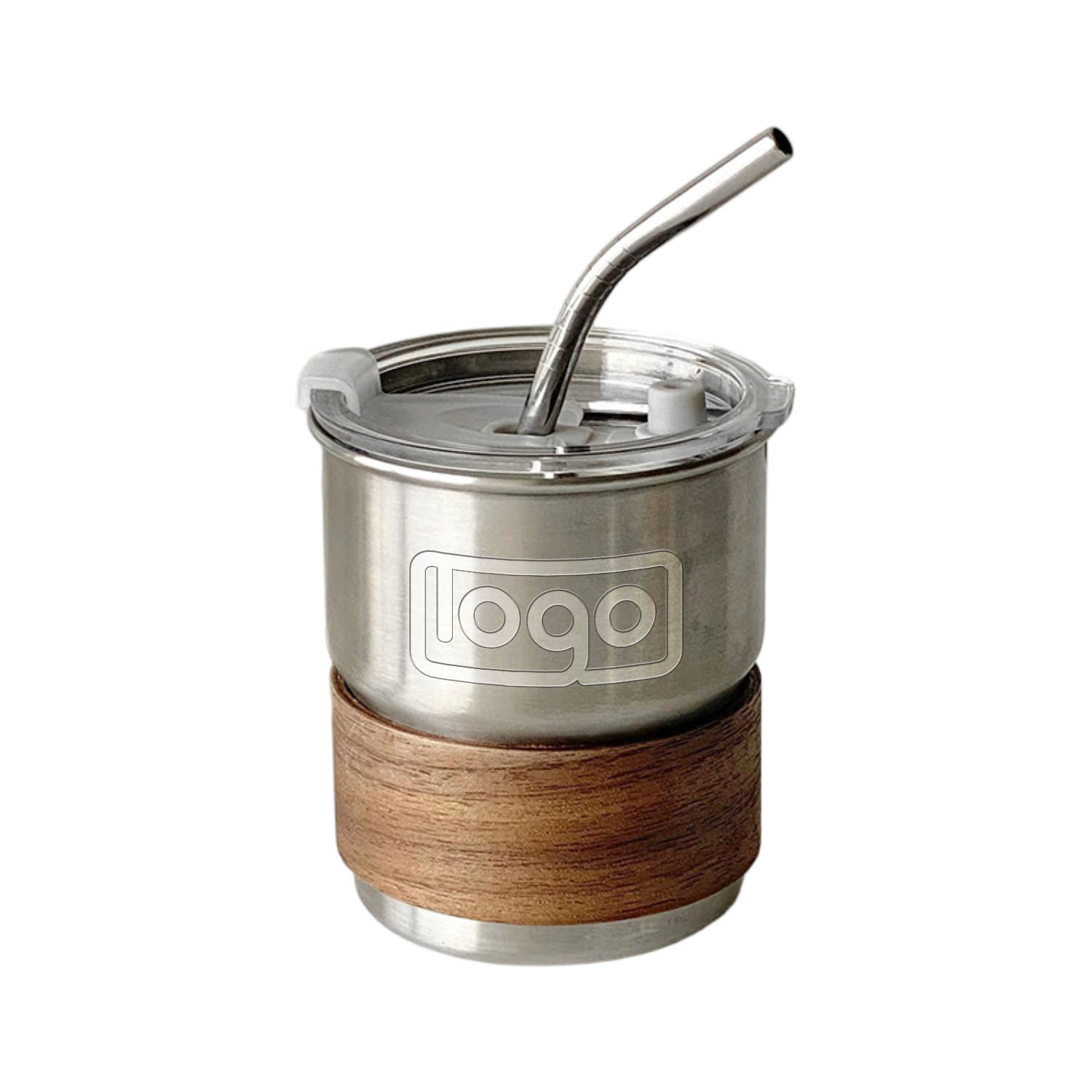 10oz Wooden Sleeve Stainless Steel Straw Cup 6