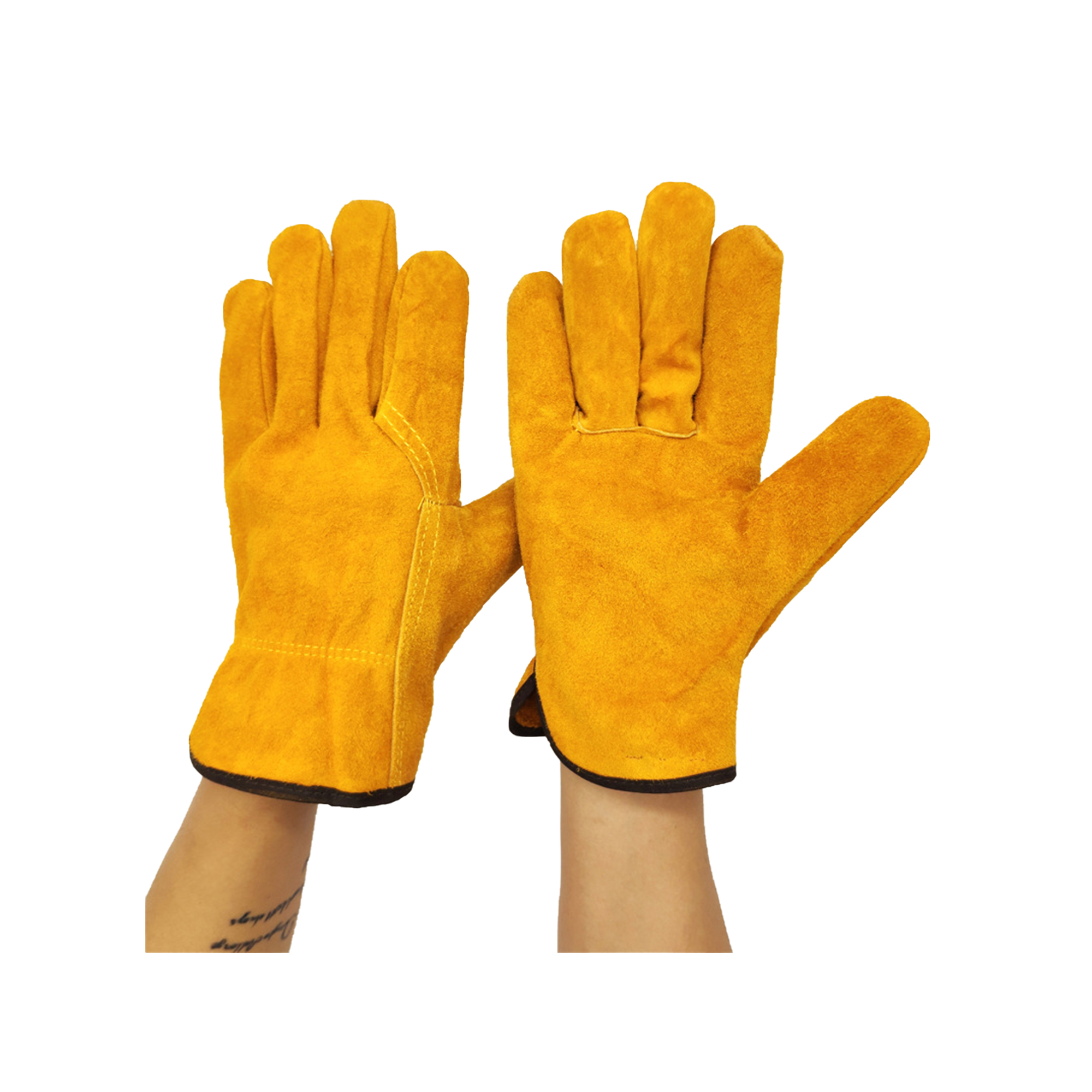 Buffalo Leather Work Glove With Keystone Thumb 2