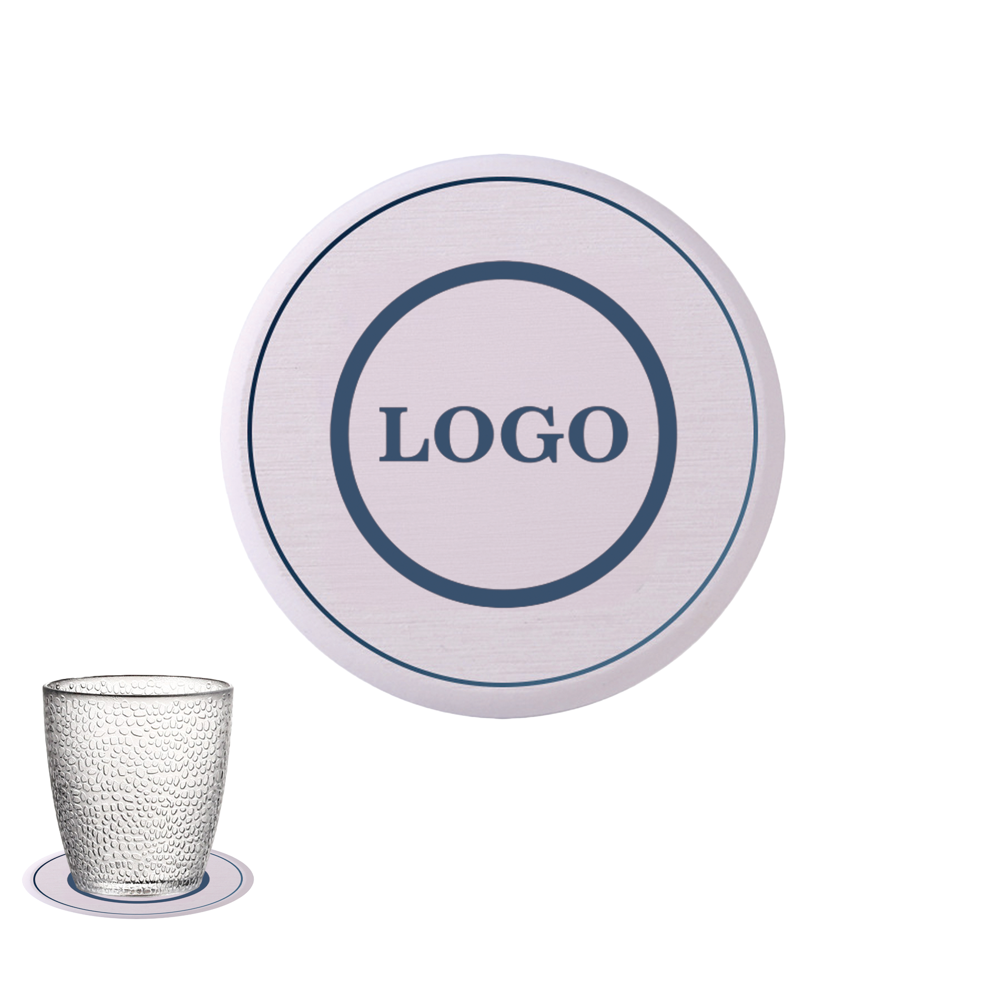 Personalized Round Paper Coaster 3