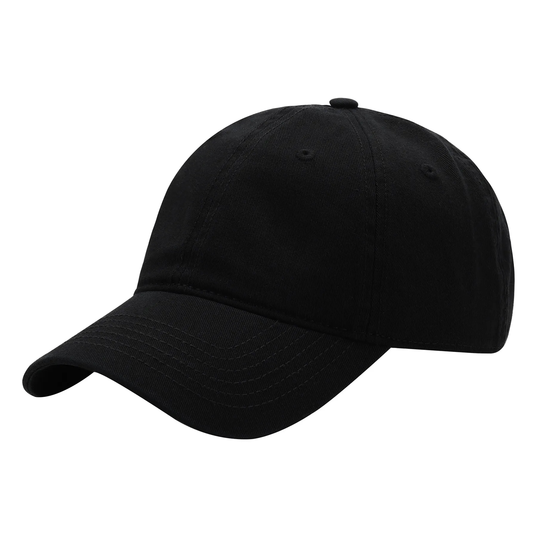 Cotton Washed Solid Color Soft Top Duckbill Cap 2