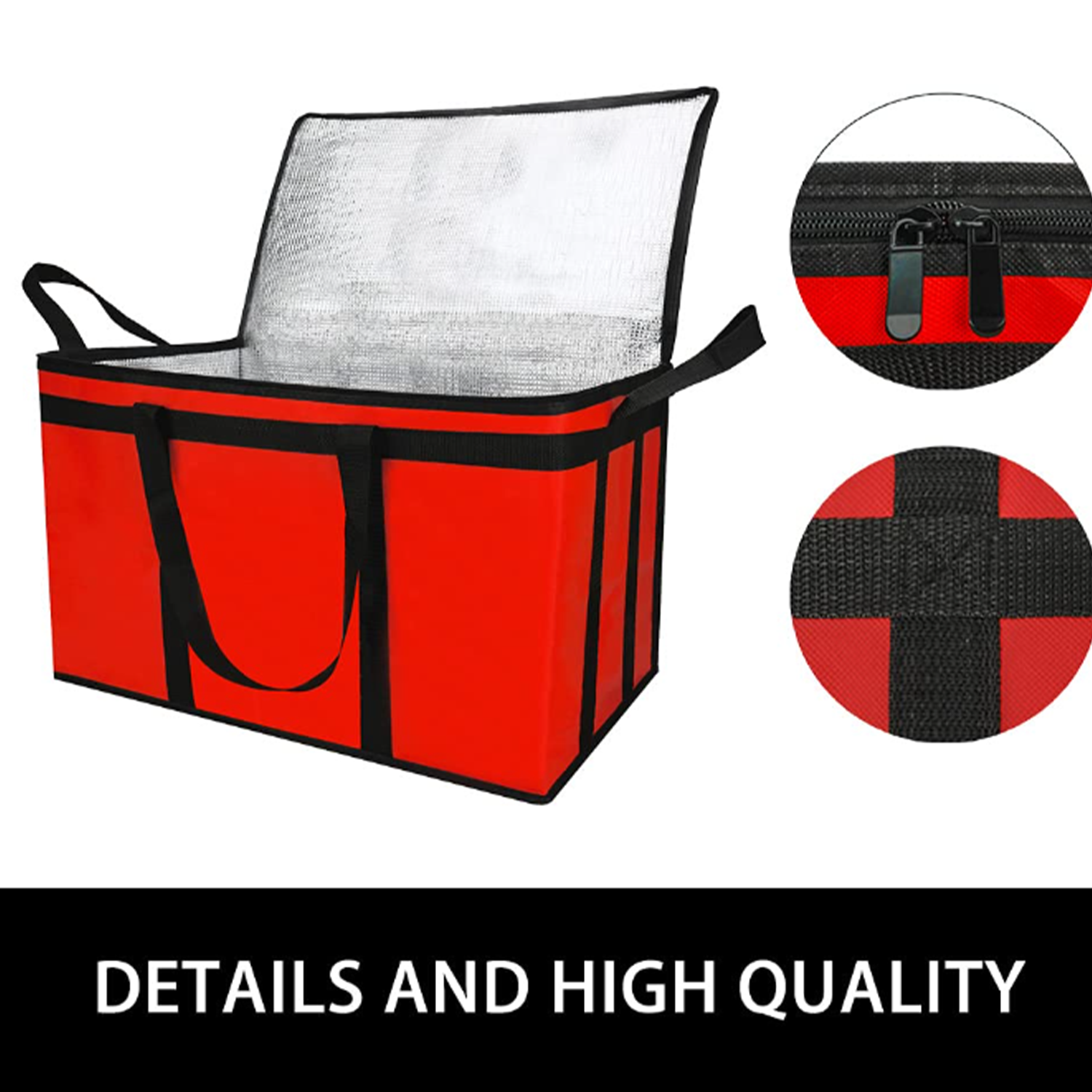 77L Insulated Non-Woven Food Delivery Bag w/ Custom Logo 9