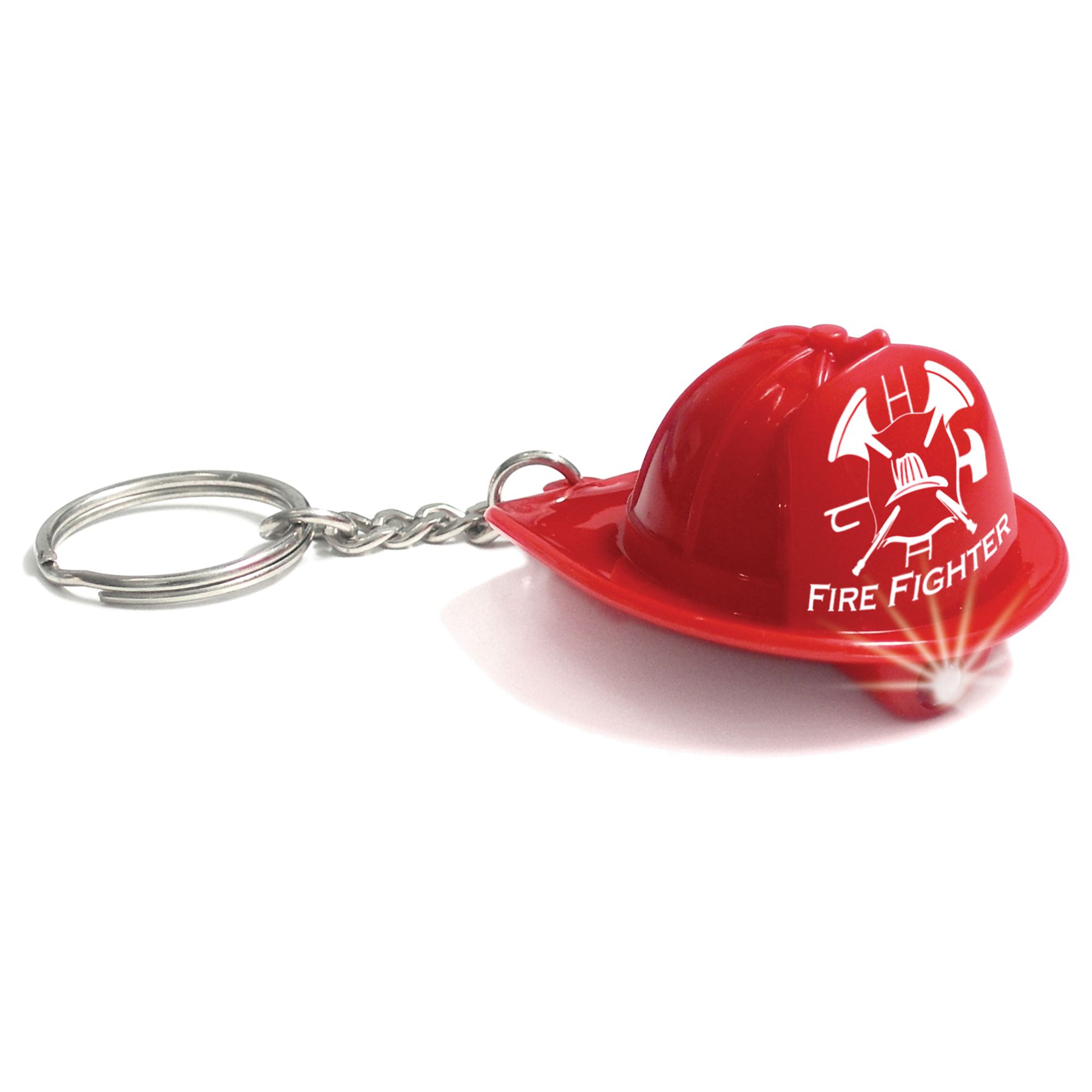 Molded Key Ring LED Light (Fireman Hat) 2