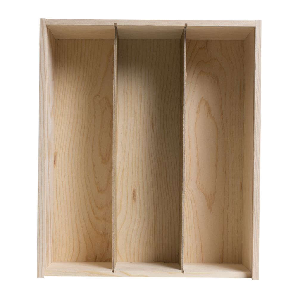3-Bottle Wood Wine Box 3