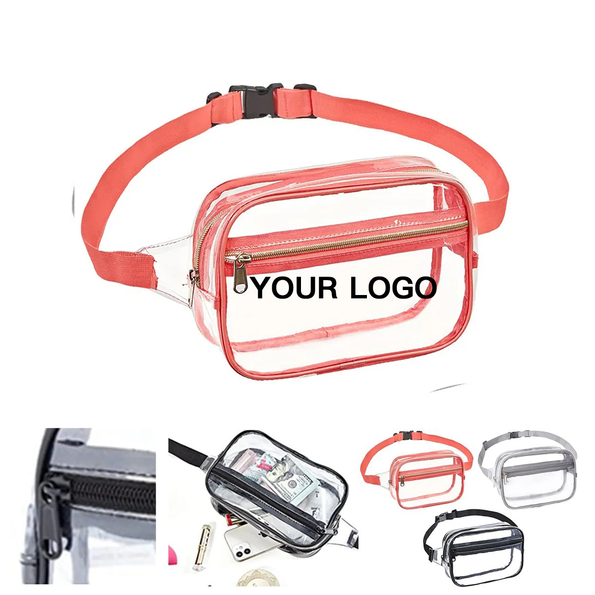 Transparent Waist Pack For Events And Travel 2