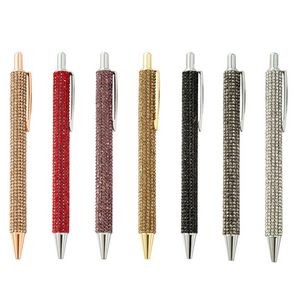Glitter Flakes Click Activated Metal Pen 5