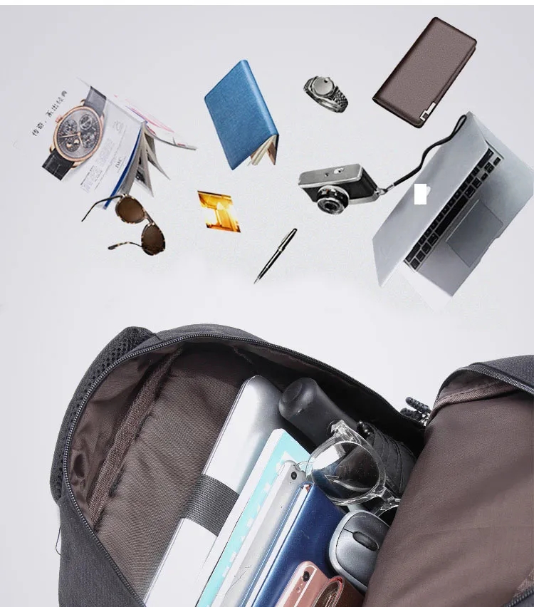 Waterproof Business Casual Laptop Backpacks with USB Port 12