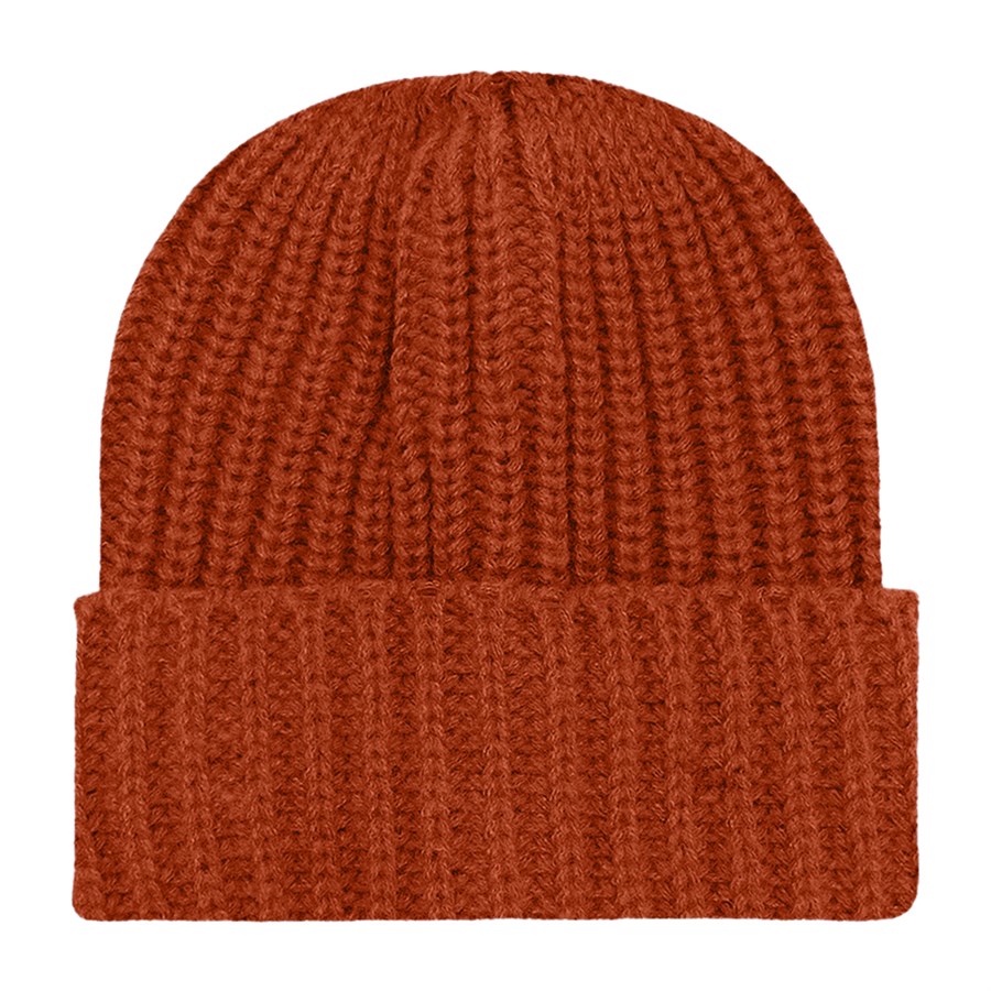 Chunky Ribbed Cuffed Beanie with Custom Logo - 100% Acrylic 35