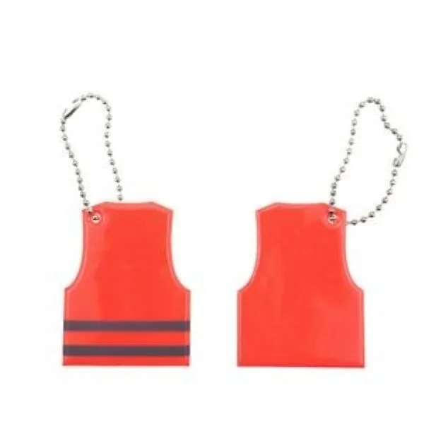 Various Reflective Vest Shaped Keychain 4
