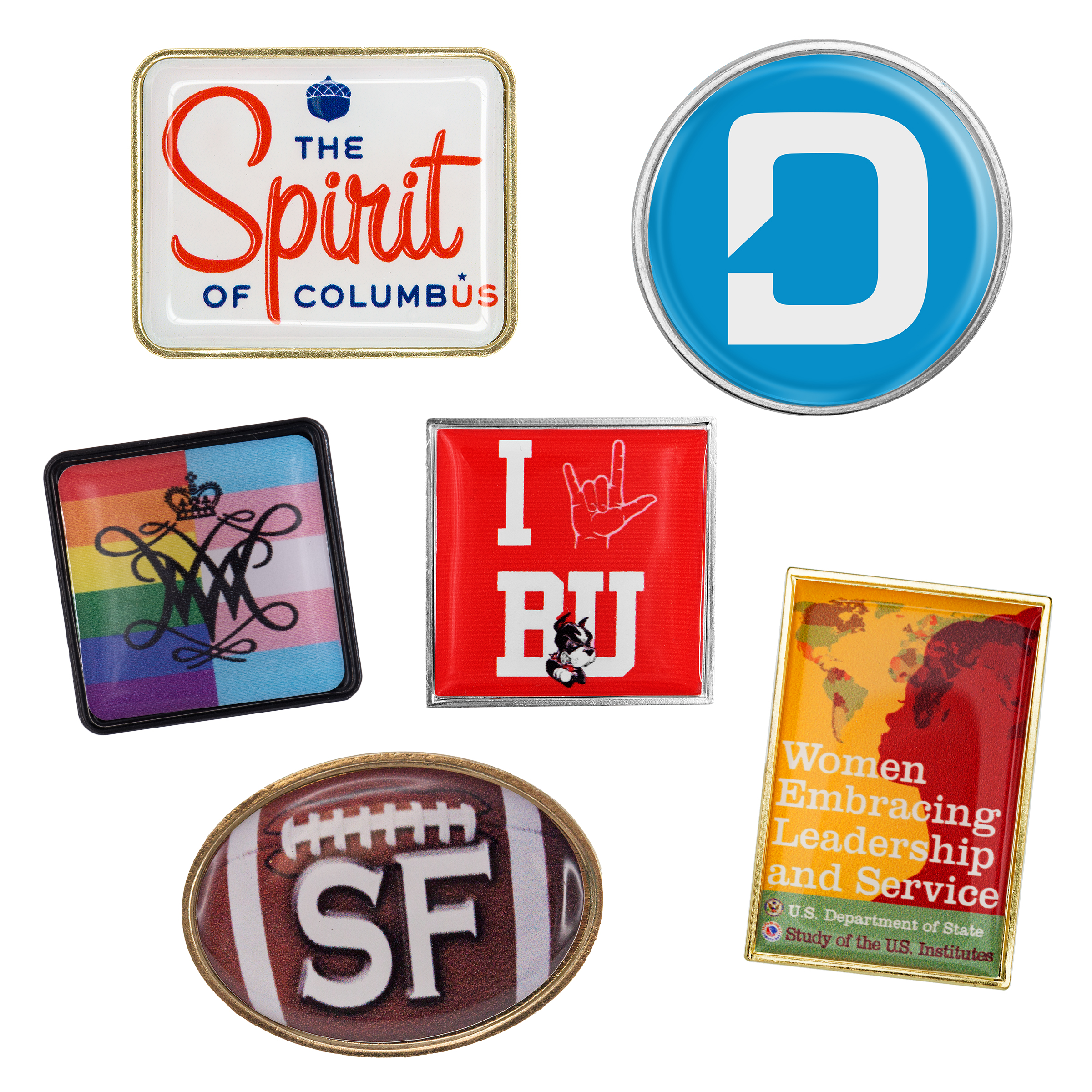 Lapel Pins Speed Printed Dome - 6 Day Production