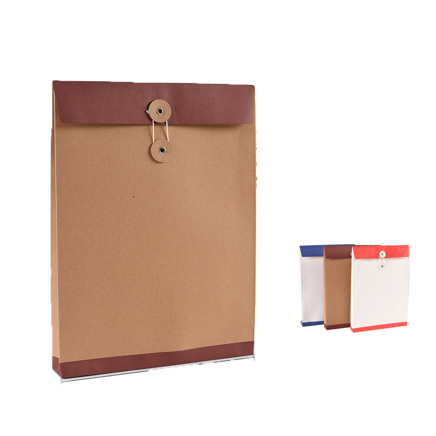 Kraft String Envelope File Folder Document Organizer 2