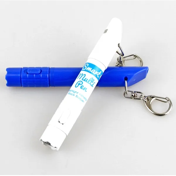 Outdoor Whistle Ballpoint Pens w/ LED Light 2