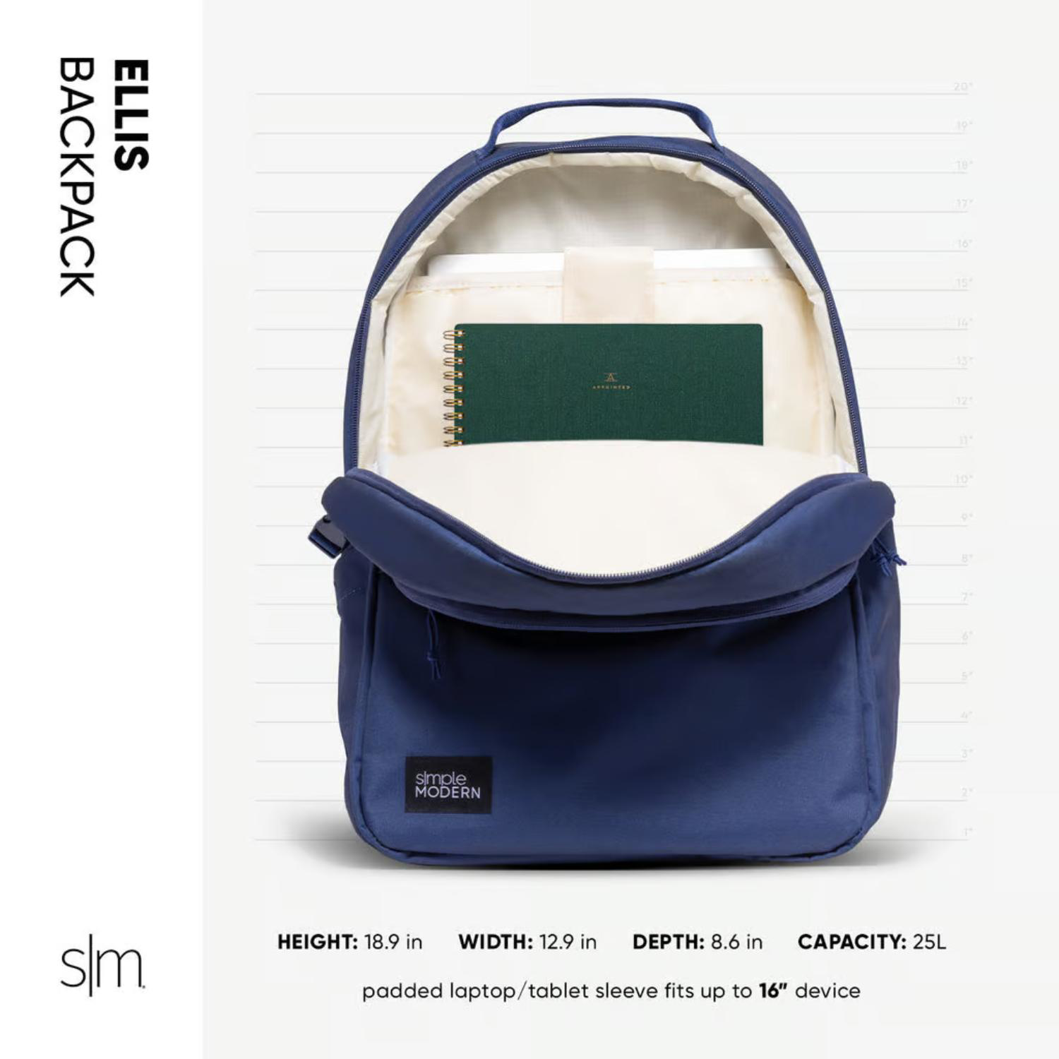 Simple Modern® Recycled 25L Ellis 16" Laptop Backpack 4