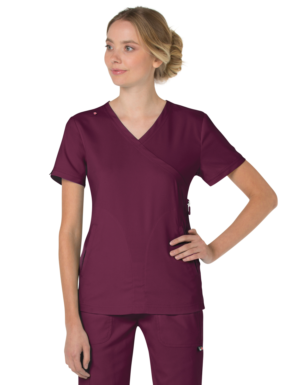 koi - Lite - Women's Three-Pocket Mock-Wrap Philosophy Top 30