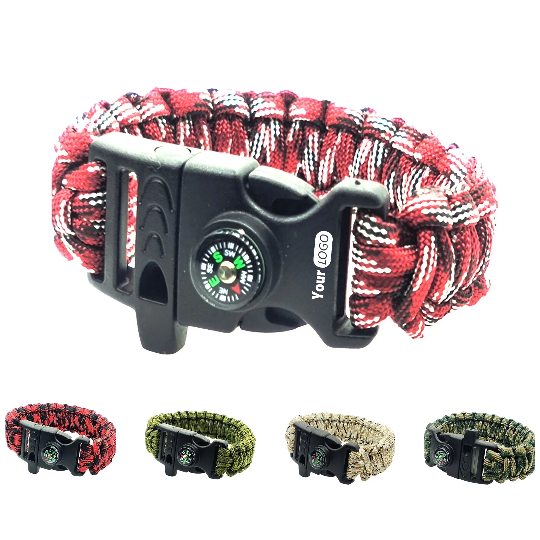 Polyester Umbrella Rope Compass Bracelet 3