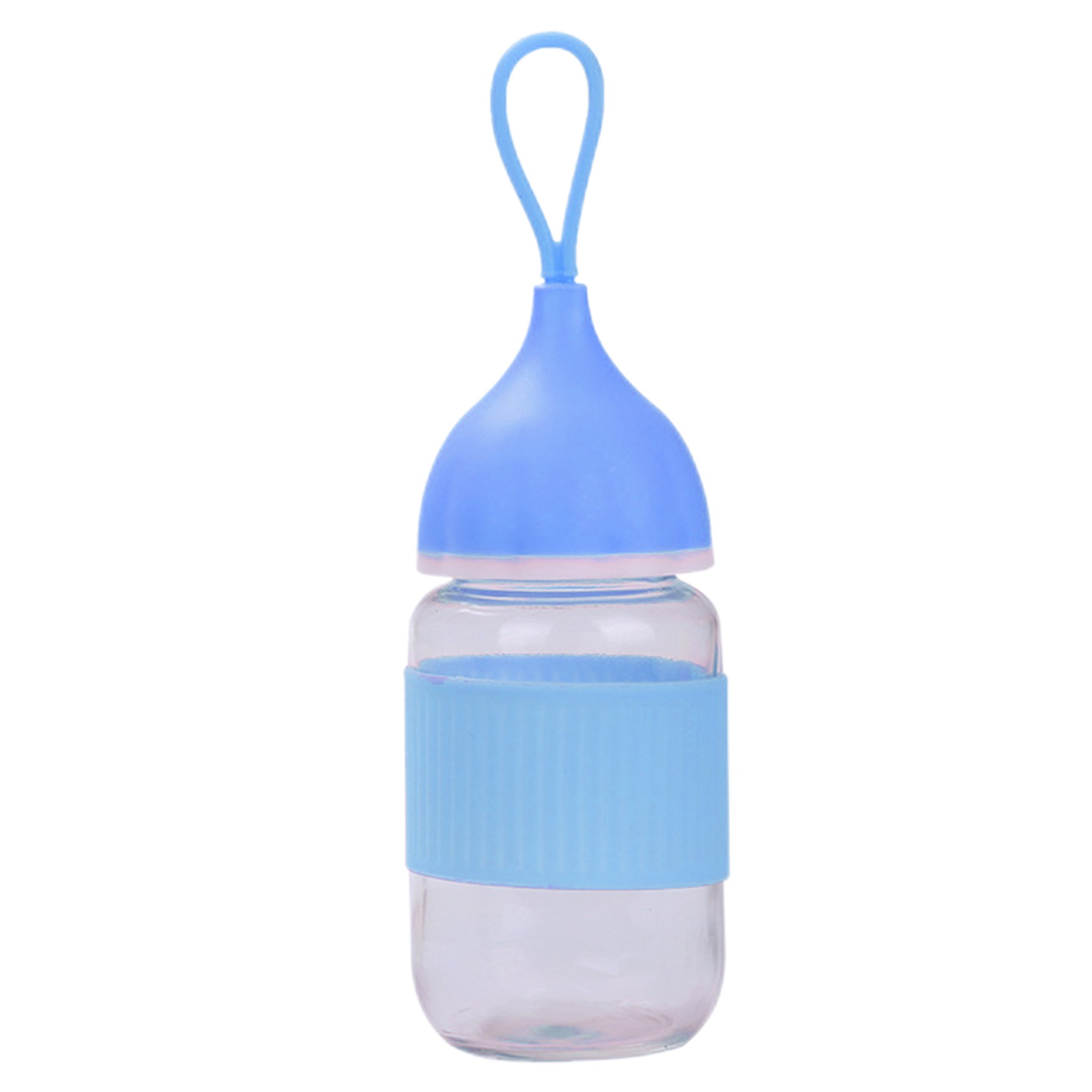 Penguin Shaped Glass Cup W/Lanyard 3