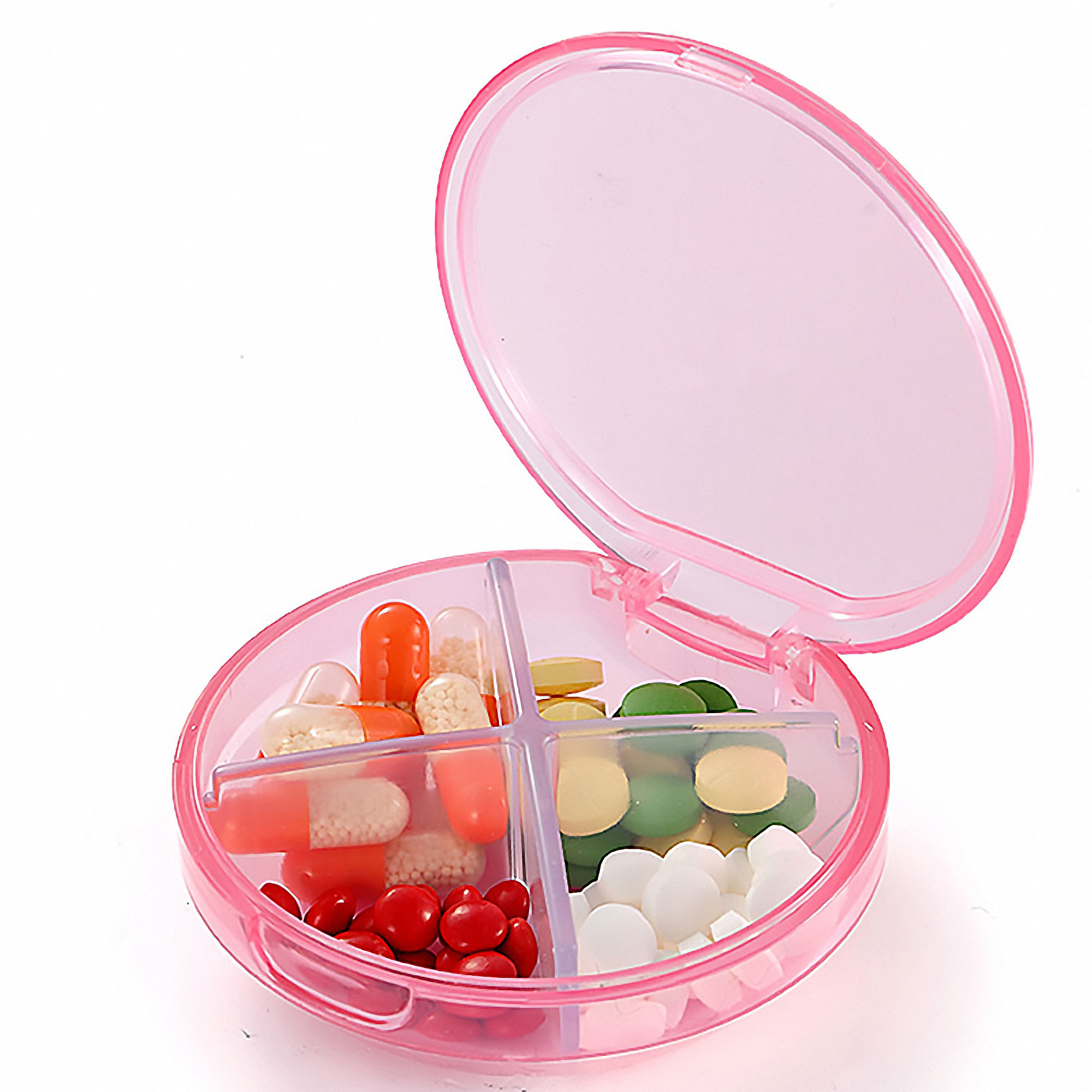 4-Section Round Pill Organizer 2