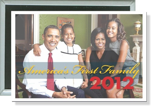 Obama, America's First Family, 2012 Button