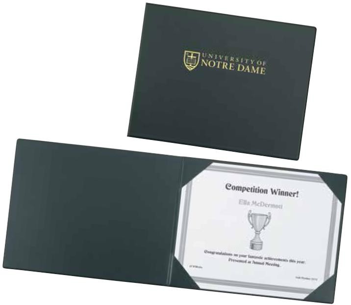 8.5" x 11" Prestige Diploma Cover / Award Certificate Holder 1