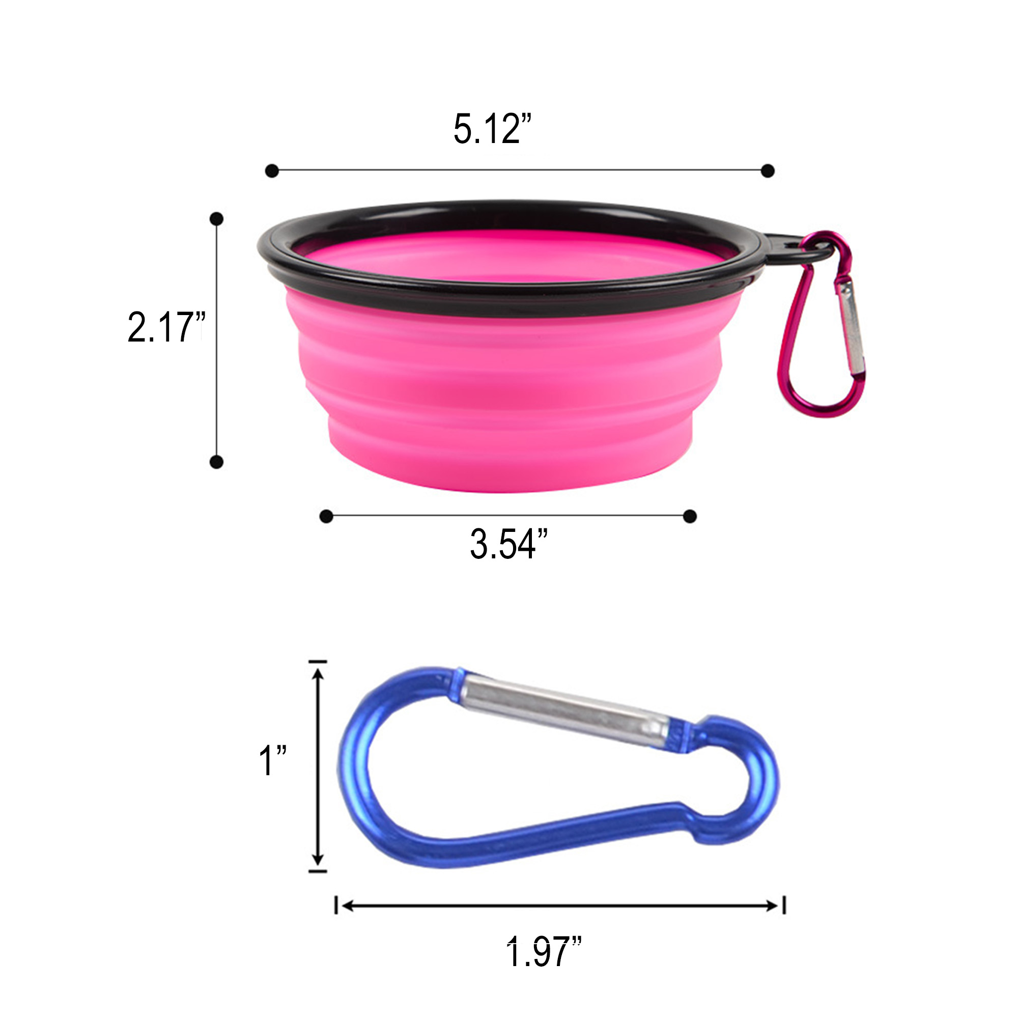 Silicone Collapsible Folding Soft Pet Bowl 4