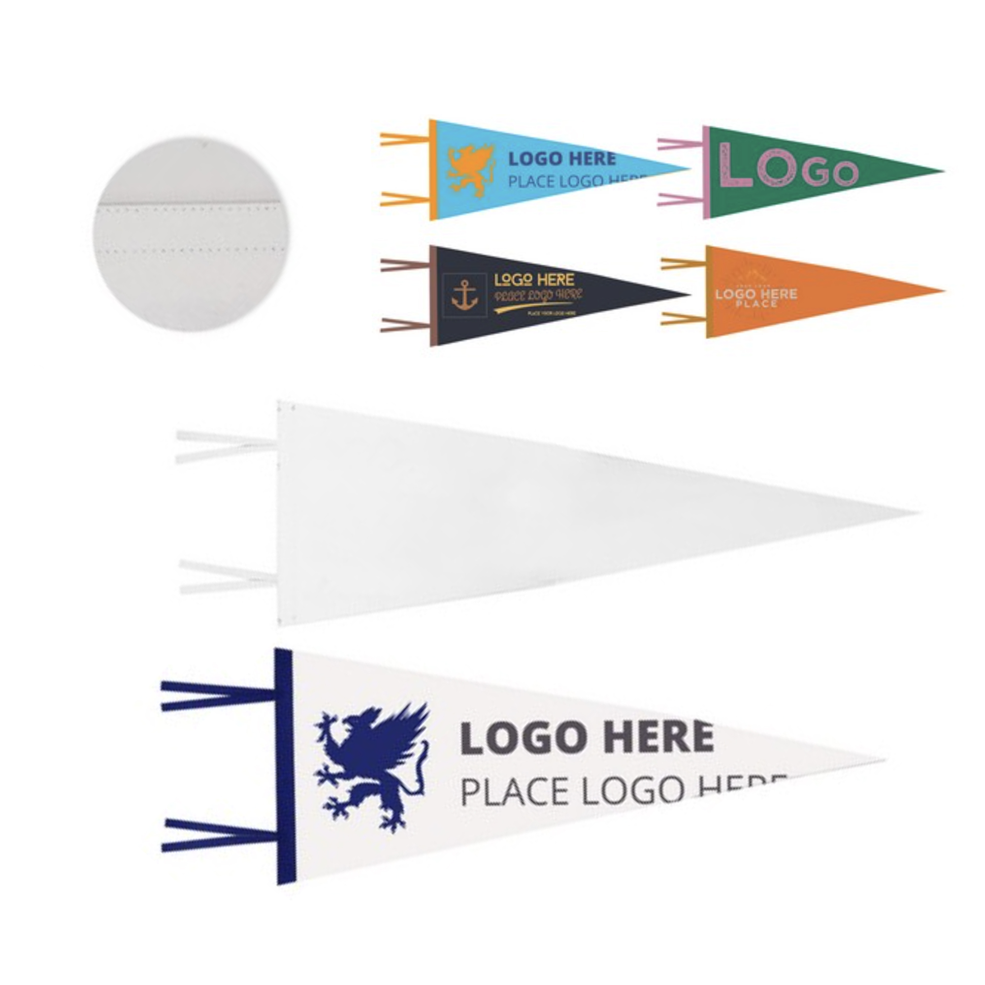12" x 30" Full Color Felt Pennant MOQ 100PCS 2