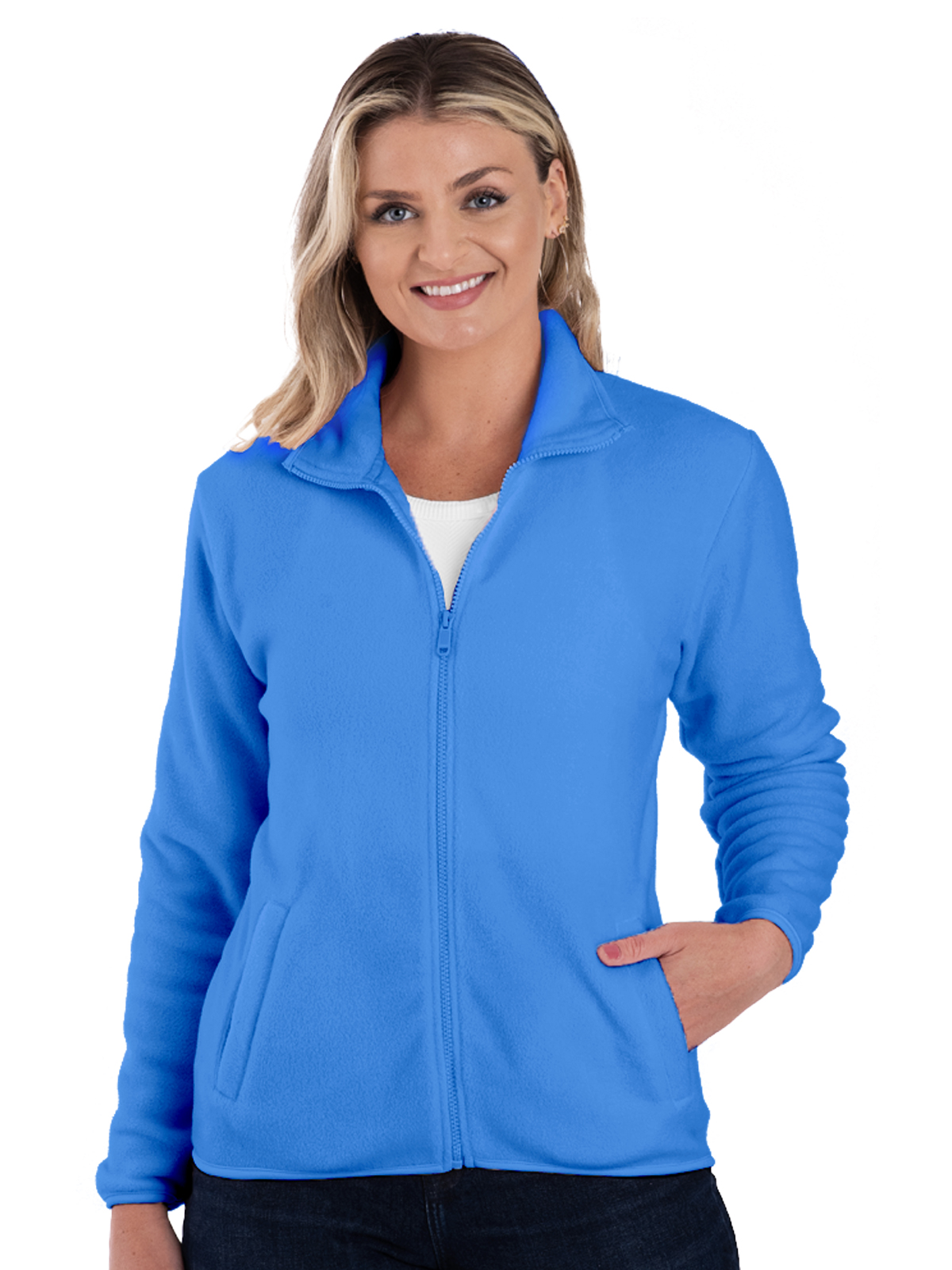 Blue Generation - Women's 2-Pocket Micro Fleece Full Zip Jacket 21